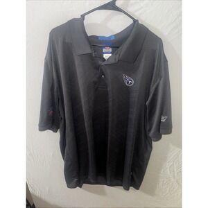 REEBOK Tennessee Titans Gray Polo Short Sleeve Shirt Embroidered NFL Team SZ 2XL
